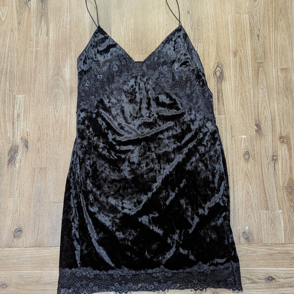 Topshop Velvet Minidress / Slip